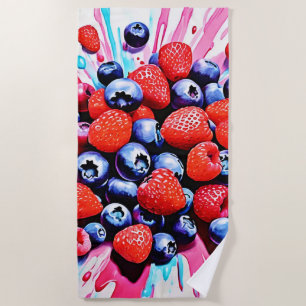 Toalha De Praia Berry Blast: Fruta Diversão