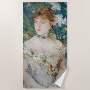 Toalha De Praia Berthe Morisot - Rapariga pequena em um palhaço