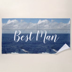 Toalha De Praia Best Man Ocean Waves Beach Towl