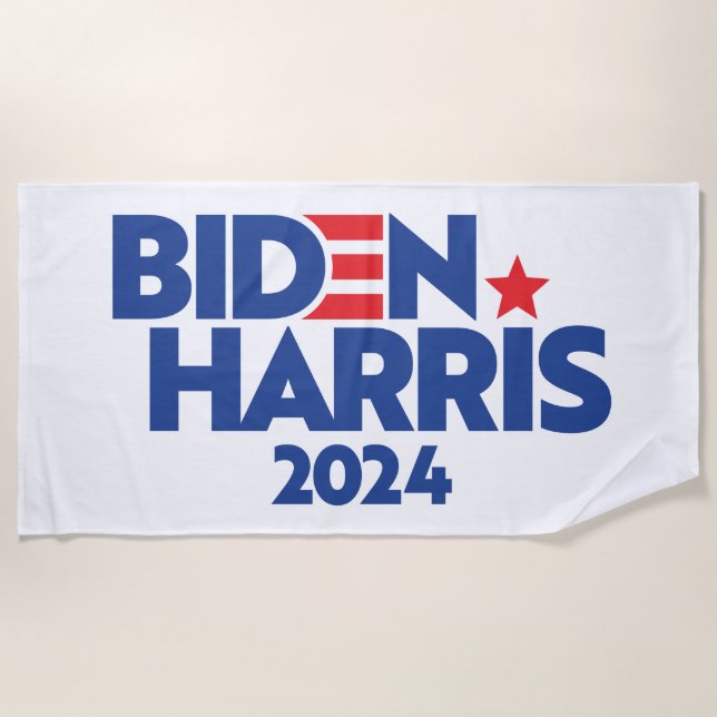 TOALHA DE PRAIA BIDEN HARRIS 2024 (Frente)