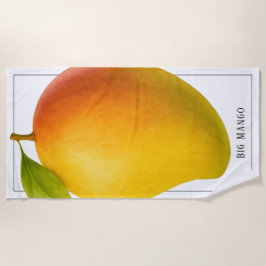 Toalha De Praia Big Mango, Sweet Fruit and Name