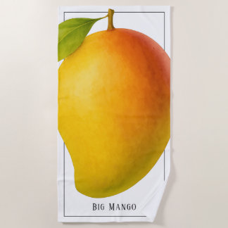 Toalha De Praia Big Mango, Sweet Fruit and Name