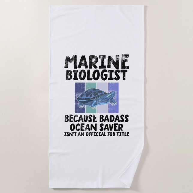 Toalha De Praia Biologia Marinha (Frente)