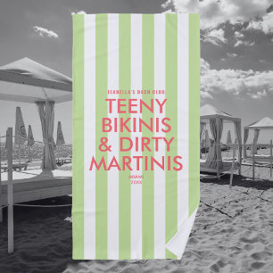 Toalha De Praia Biquínis Mini & Club de Stripes Sujos de Martins B