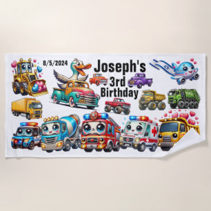 Toalha De Praia Birthday Beach Towel