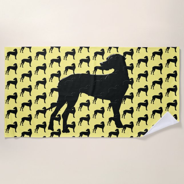 Toalha De Praia Black Dane Beach Towel (Frente)