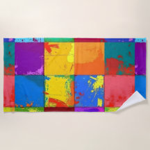 Blocos de cores de gradação de pop Art