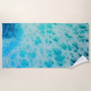 Toalha De Praia Blue Crush - Obra de Arte Costeira Abstrata 