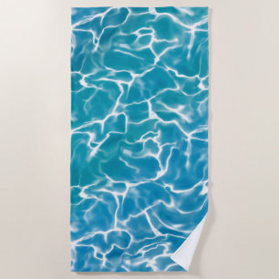 Toalha De Praia Blue Sea Water* Beach Towel*