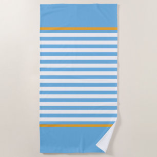 Toalha De Praia Blue Striped