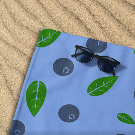 Toalha De Praia Blueberry padrão Beach Towel