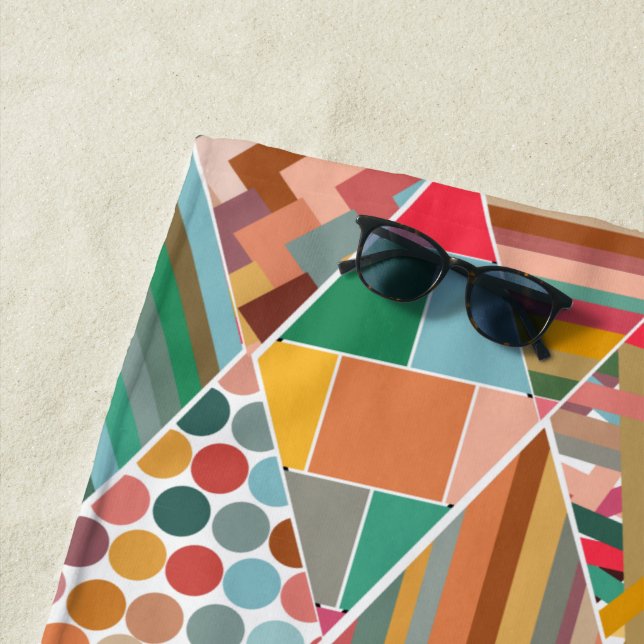 Toalha De Praia Boho Crazy Quilt (In Situ)