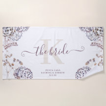 Toalha de Praia Boho da Noiva