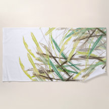 Boho Plantas Aquáticas, pintadas à mão