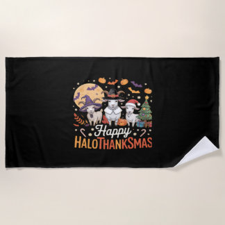 Toalha De Praia Bonita Ação de Graças Flamingo, não sou uma Turqui