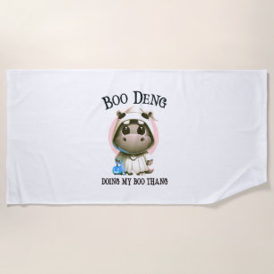 Toalha De Praia Bonito BOO NEGA Minha Moo Thang Halloween Costume