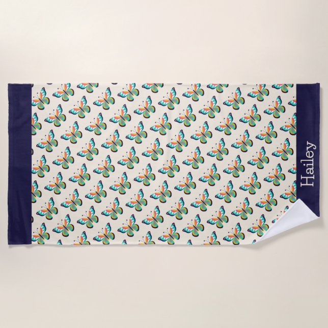 Toalha De Praia Borboleta (Frente)