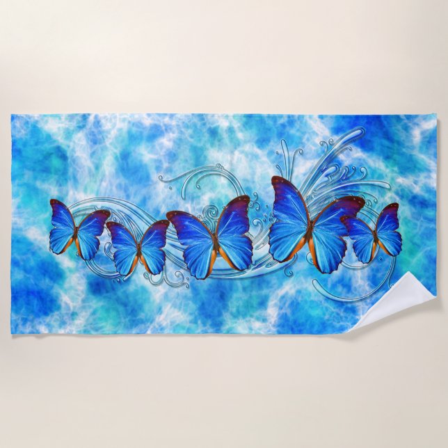 Toalha De Praia Borboleta Art 37 Beach Towel (Frente)