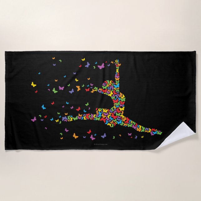 Toalha De Praia Borboleta Dancer Beach Towel (Frente)