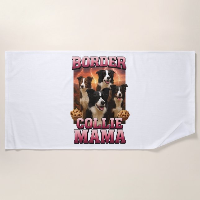 Toalha De Praia Border Collie   (Frente)