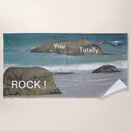 Toalha De Praia Boulders Beach Cust. Engraçado Text Beach Towel