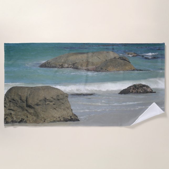 Toalha De Praia Boulders Beach South Africa Beach Towel (Frente)