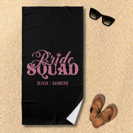 Toalha De Praia Bride Squad - Girls Weekend Party