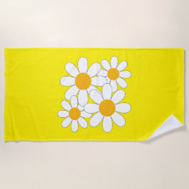 Toalha De Praia Bright and Bold Daisy