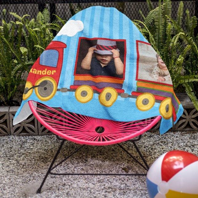 Toalha De Praia Brinquedos Brinquedos Brinquedos Brancos Azul (Criador carregado)