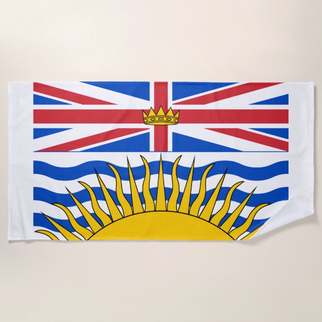 Toalha De Praia British Columbia Flag (Frente)