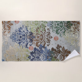Toalha De Praia Brokatmuster aus einer Stoffkollage