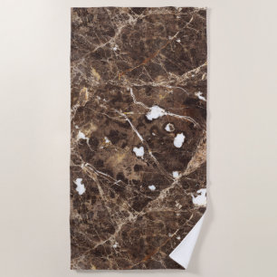 Toalha De Praia Brown Nature Marble Stone