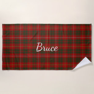 Toalha De Praia Bruce Clan Tartan Xadrez Beach Towel