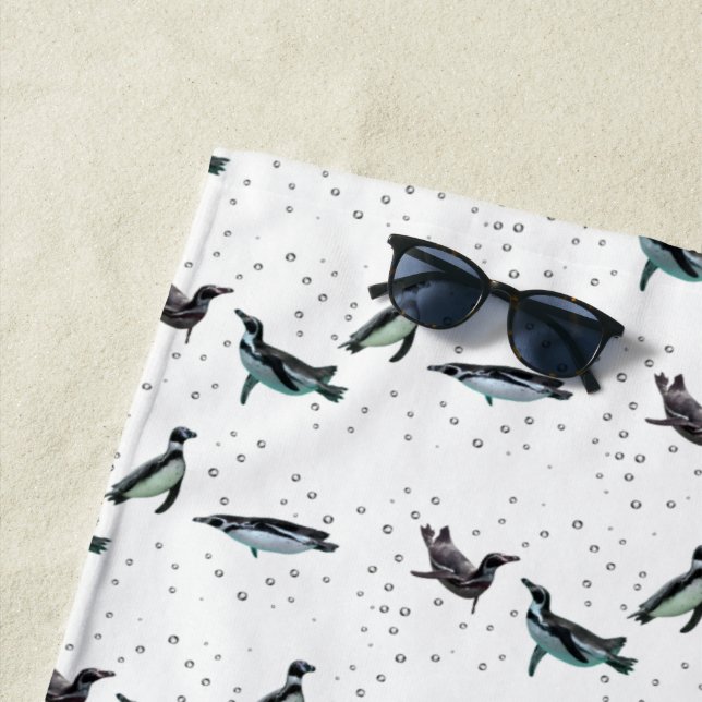 Toalha De Praia Bubble Penguins Beach Towel (escolha a cor) (In Situ)