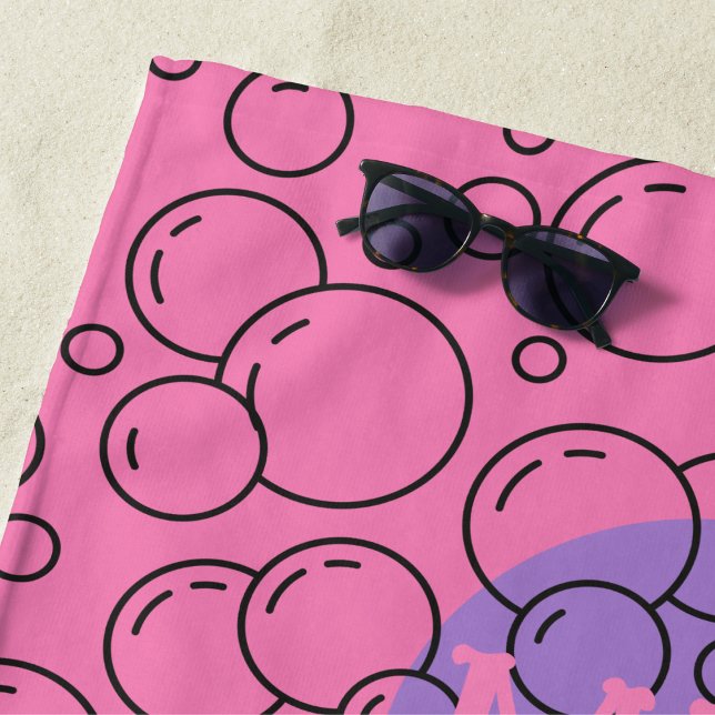 Toalha De Praia Bubble Personalizado Bliss Beach Towel (Criador carregado)