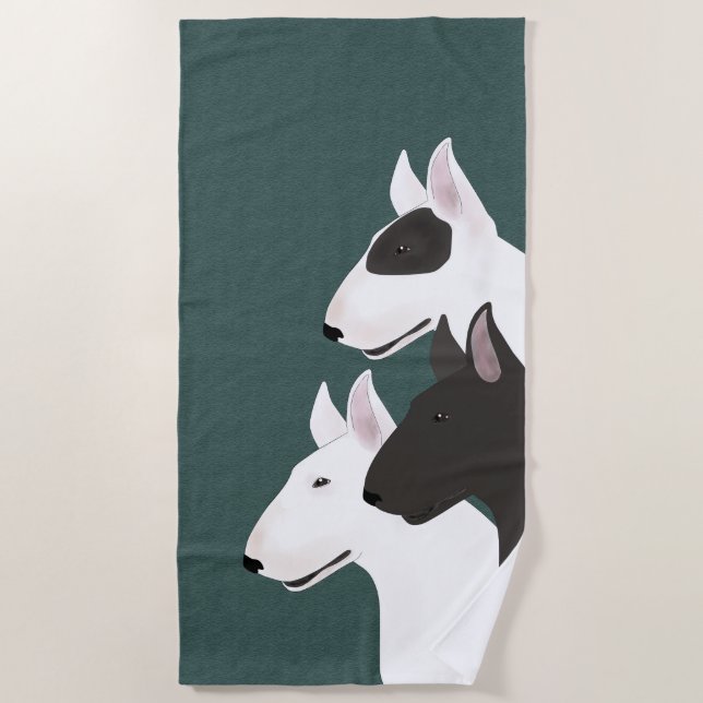Toalha De Praia Bull Terrier Beach Towel (Frente)