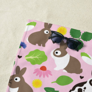Toalha De Praia Bunnies E Seus Tratamentos Sem Pernas