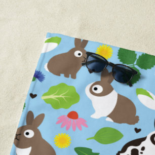 Toalha De Praia Bunnies E Seus Tratamentos Sem Pernas