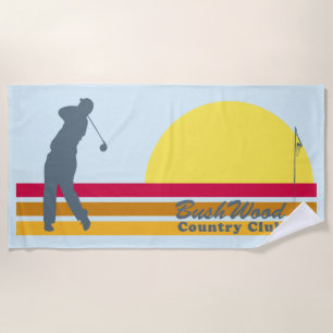 Toalha De Praia Caddyshack   Bushwood Country Club Sunrise