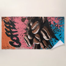 Café Graffiti Pop Art Grãos