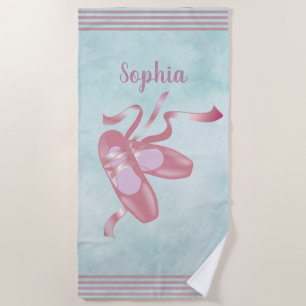 Toalha De Praia Calçados balé Design Beach Towel