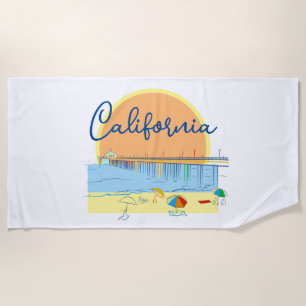 Toalha De Praia Califórnia