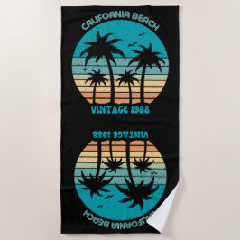 Toalha De Praia California Beach Vintage Beach Towel