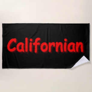 Toalha De Praia "californiano" Design. Comprar Agora