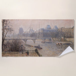 Toalha De Praia Camille Pissarro - O Sena e o Louvre