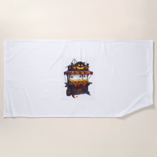 Toalha De Praia Caminhão de Sorvete Halloween Assombrado