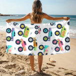 Toalha De Praia Caminhões De Automóveis Monstrados De Colorida Mod<br><div class="desc">Este design moderno apresenta um padrão aquarela de caminhões coloridos de carros monstros #home #decor #homedecor #Beach #beachtowels #feriados #férias #natação #natação #presentes #presentes #presentes #presentes #presentes #pratos #coloridos #padrão #crianças #tendência #legal #monstercar #caminhões #veículo #diversão</div>