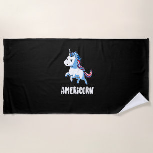 Toalha De Praia Camisa Americorn Orgulhosamente Americana Camisa d