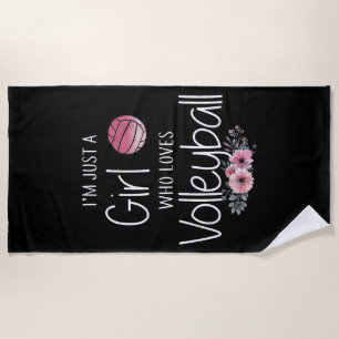 Toalha De Praia Camisa De Voleibol Para Mulheres Adolescentes Fofo