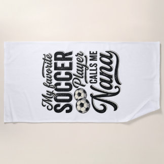 Toalha De Praia Camisa do jogador da família de gravura vintage So
